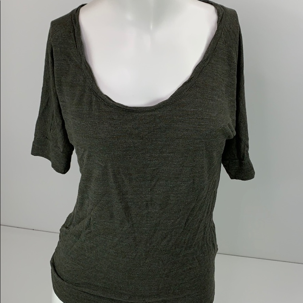 Jcrew Slub Cotton Short Sleeve Top Green XXS